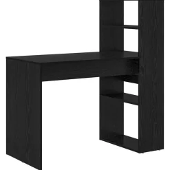 vidaXL Bureau Chêne noir 113 x 54 x 120 cm Bois d'ingénierie