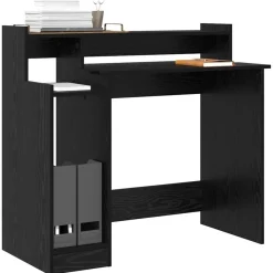 vidaXL Bureau Chêne noir 97 x 45 x 90 cm Bois d'ingénierie