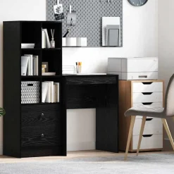 vidaXL Bureau Chêne noir 60 x 40 x 76 cm