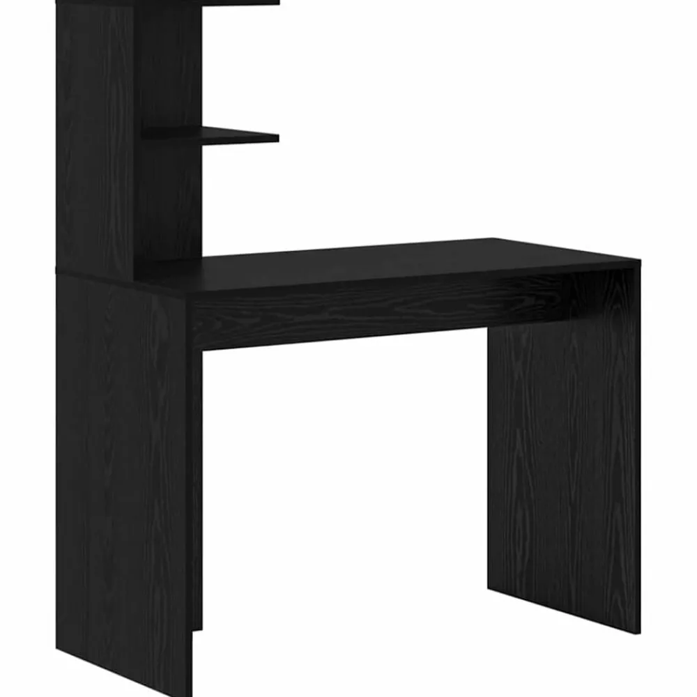 vidaXL Bureau Chêne noir 102 x 50 x 124 cm Bois d'ingénierie