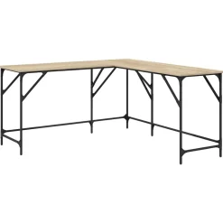 Meubles De Bureau-vidaXL Bureau chêne sonoma 149x149x75 cm bois d'ingénierie Chêne sonoma