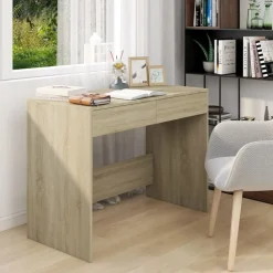 vidaXL Bureau Chêne sonoma 101x50x76,5 cm Bois d'ingénierie