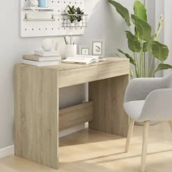 vidaXL Bureau Chêne sonoma 101x50x76,5 cm Bois d'ingénierie