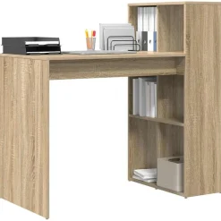vidaXL Bureau Chêne Sonoma 108 x 55 x 103.5 cm Bois d'ingénierie