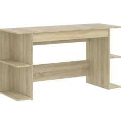 Meubles De Bureau-vidaXL Bureau chêne sonoma 140x50x75 cm bois d'ingénierie Chêne sonoma