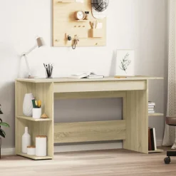 Meubles De Bureau-vidaXL Bureau chêne sonoma 140x50x75 cm bois d'ingénierie Ch&ecirc;ne sonoma