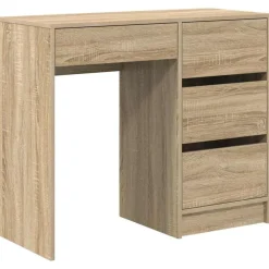 vidaXL Bureau Chêne Sonoma 90 x 37,5 x 75 cm Bois d'ingénierie