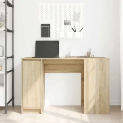 Meubles De Bureau-vidaXL Bureau chêne sonoma 120x42x76 cm bois d'ingénierie Ch&ecirc;ne sonoma