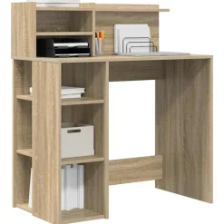 vidaXL Bureau Chêne Sonoma 90 x 48 x 101,5 cm Bois d'ingénierie