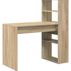 Meubles De Bureau-vidaXL Bureau Chêne Sonoma 113 x 54 x 120 cm Bois d'ingénierie Chêne sonoma