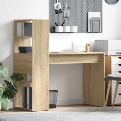 Meubles De Bureau-vidaXL Bureau Chêne Sonoma 113 x 54 x 120 cm Bois d'ingénierie Ch&ecirc;ne sonoma