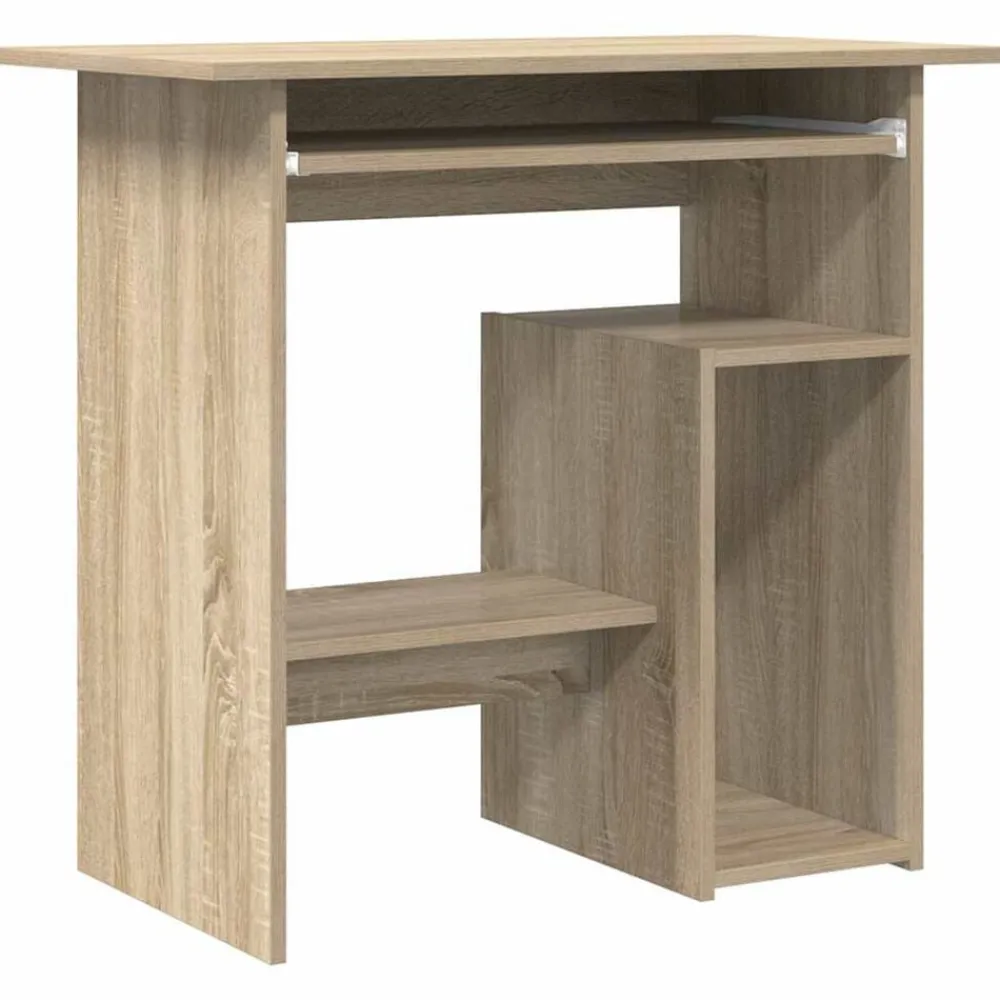 Meubles De Bureau-vidaXL Bureau Chêne sonoma 80x45x74 cm Bois d’ingénierie Chêne sonoma