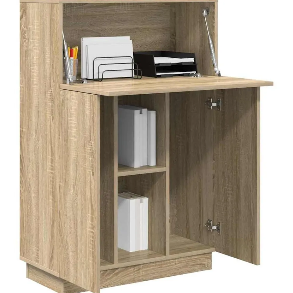 Meubles De Bureau-vidaXL Bureau Chêne Sonoma 71.5 x 31.5 x 106.5 cm Bois d'ingénierie Chêne sonoma