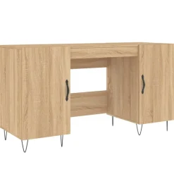 vidaXL Bureau chêne sonoma 140x50x75 cm bois d'ingénierie