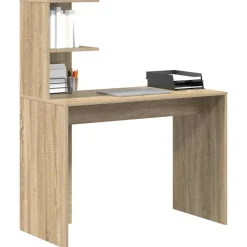 vidaXL Bureau Chêne sonoma 102 x 50 x 124 cm Bois d'ingénierie