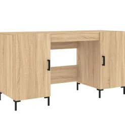 Meubles De Bureau-vidaXL Bureau chêne sonoma 140x50x75 cm bois d'ingénierie Chêne sonoma