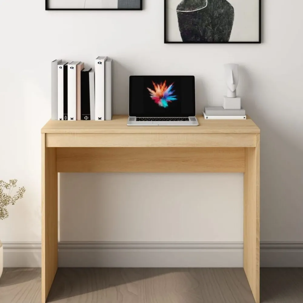 Meubles De Bureau-vidaXL Bureau Chêne sonoma 90x40x72 cm Bois d'ingénierie Chêne sonoma