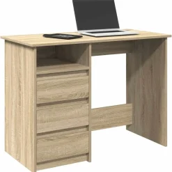 Meubles De Bureau-vidaXL Bureau chêne sonoma 102x50x75 cm bois d'ingénierie Ch&ecirc;ne sonoma