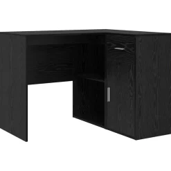 Meubles De Bureau-vidaXL Bureau d'angle avec tiroir Chêne noir 102 x 88 x 75 cm Chêne noir