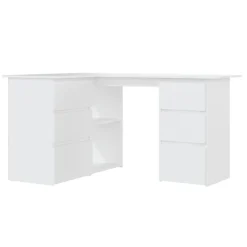 vidaXL Bureau d'angle 145x100x76 cm Bois d'ingénierie