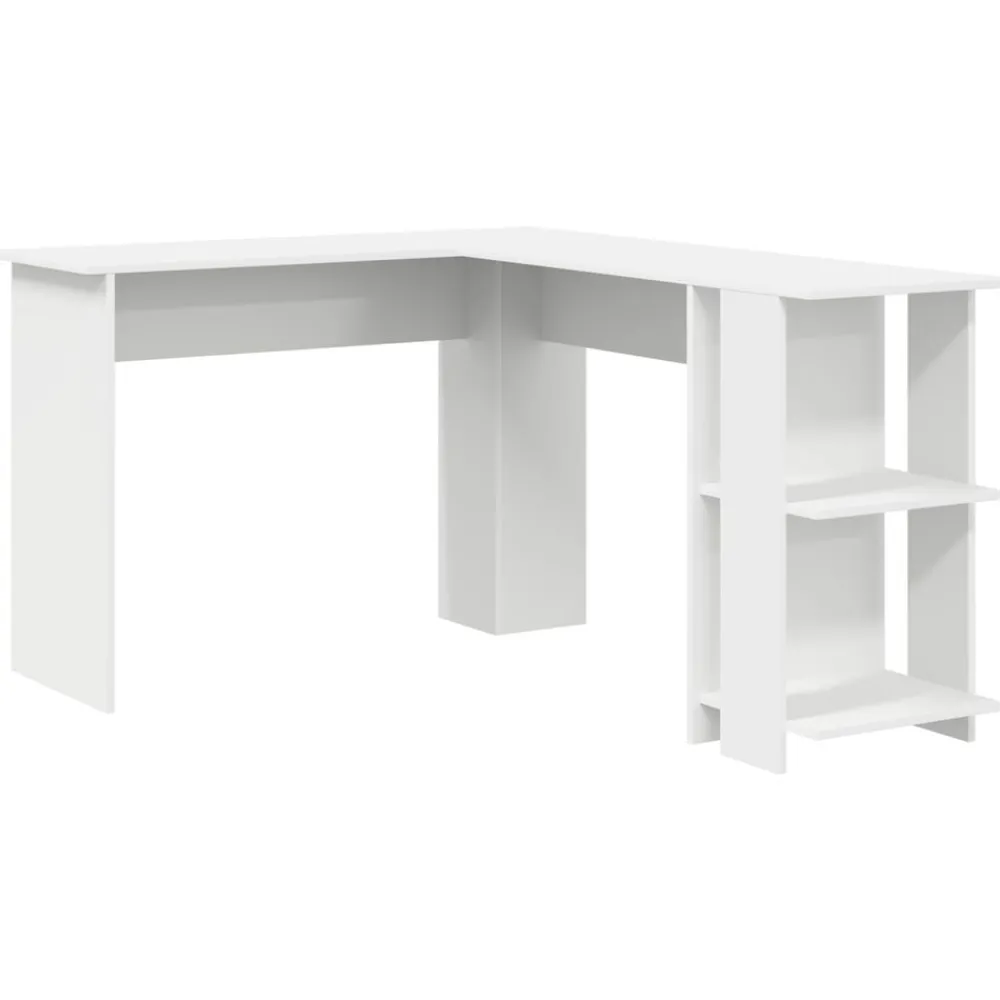 Meubles De Bureau-vidaXL Bureau d'angle 140 x 113,5 x 75 cm Bois d'ingénierie Blanc