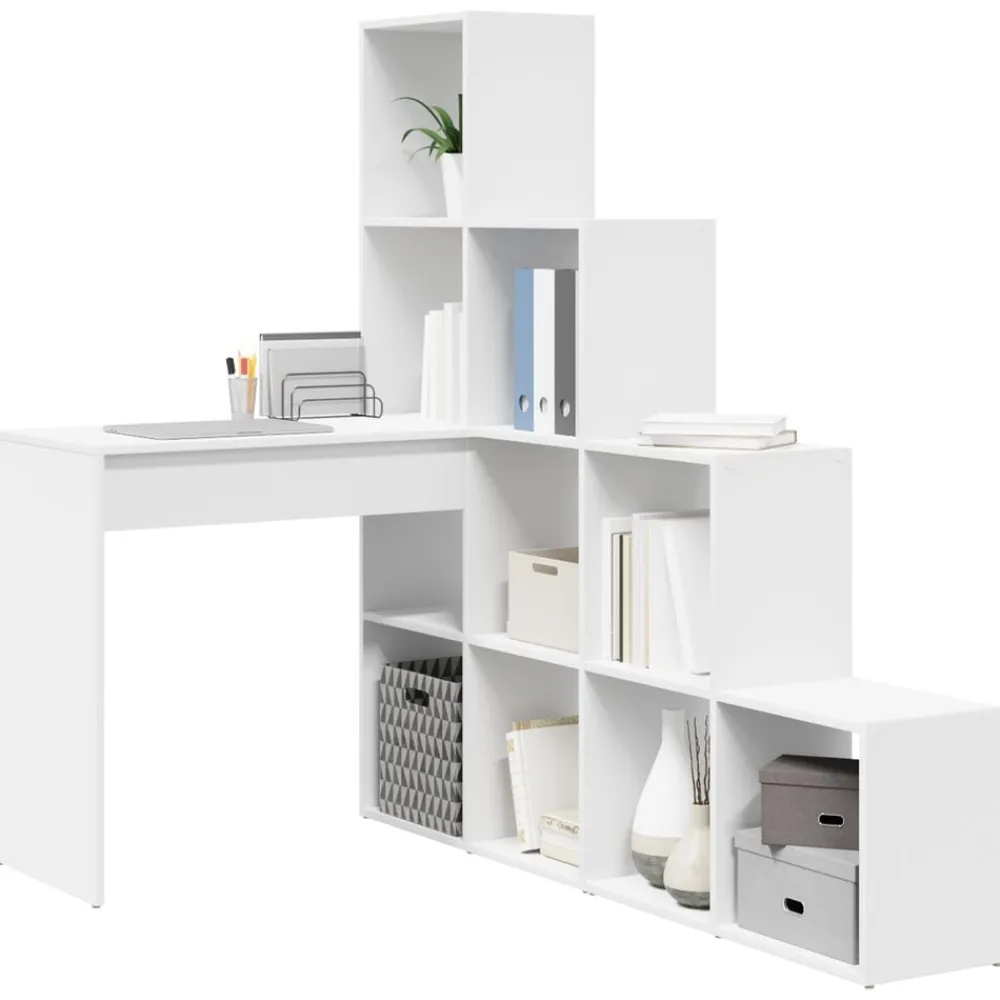 vidaXL Bureau d'angle 101,5 x 149,5 x 149,5 cm Bois d'ingénierie
