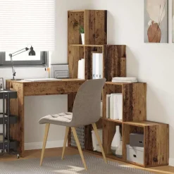 vidaXL Bureau d'angle 101,5 x 149,5 x 149,5 cm