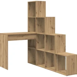vidaXL Bureau d'angle Chêne artisanal 101,5 x 149,5 x 149,5 cm