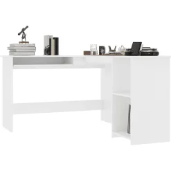 vidaXL Bureau d'angle en forme de L 120x140x75 cm