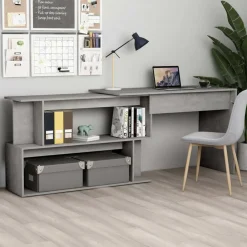 vidaXL Bureau d'angle 200x50x76 cm Bois d’ingénierie
