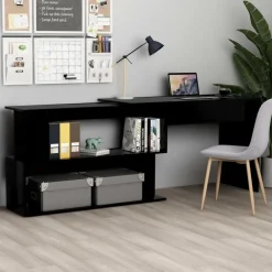 vidaXL Bureau d'angle 200x50x76 cm Bois d’ingénierie