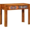 vidaXL Bureau d'écriture avec tiroir Marron 100 x 50 x 75 cm
