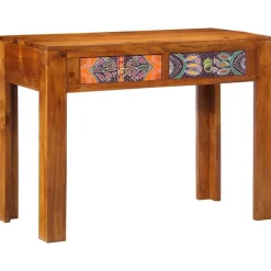 vidaXL Bureau d'écriture avec tiroir Marron 100 x 50 x 75 cm