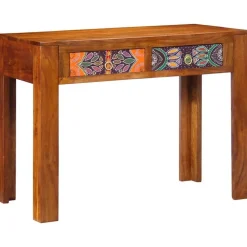 vidaXL Bureau d'écriture avec tiroir Marron 100 x 50 x 75 cm
