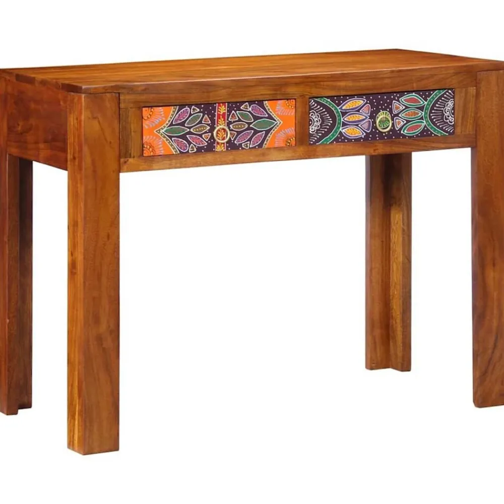 vidaXL Bureau d'écriture avec tiroir Marron 100 x 50 x 75 cm