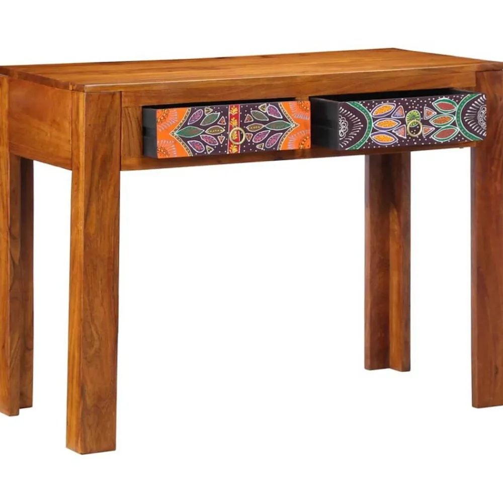 vidaXL Bureau d'écriture avec tiroir Marron 100 x 50 x 75 cm