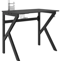 vidaXL Bureau de jeu avec pieds en forme de K 90x60x75 cm