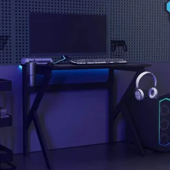 vidaXL Bureau de jeu avec pieds en forme de K 90x60x75 cm