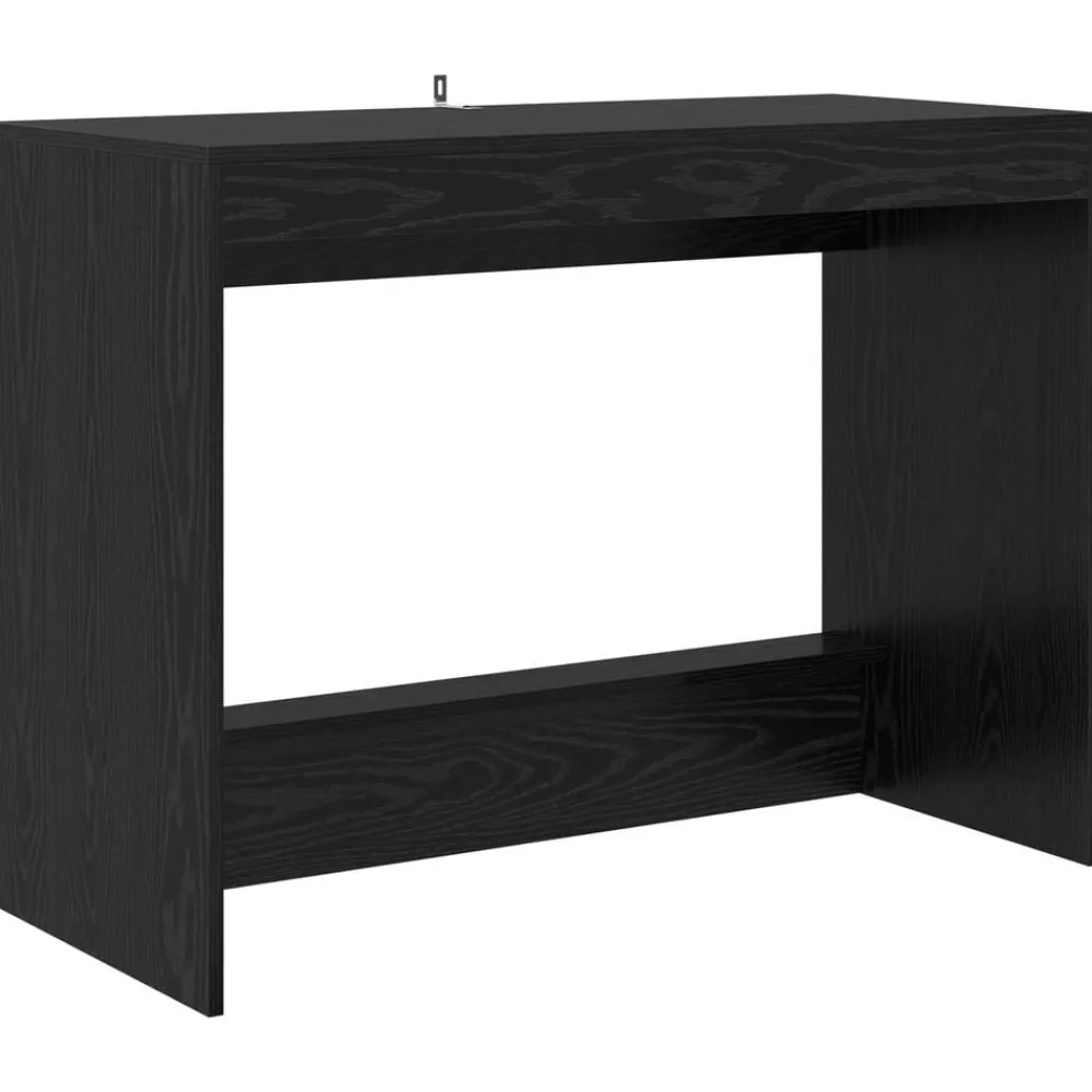 vidaXL Bureau de lit Chêne noir 100 x 45 x 75 cm Bois d'ingénierie
