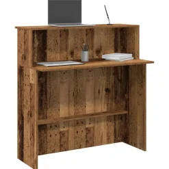 vidaXL Bureau de réception 100x50x103,5cm bois d'ingénierie