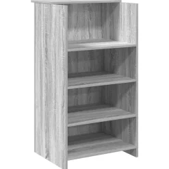 Meubles De Bureau-vidaXL Bureau de réception 55x50x103,5 cm bois ingénierie Sonoma gris