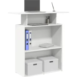 vidaXL Bureau de réception 100x40x104 cm Bois d'ingénierie