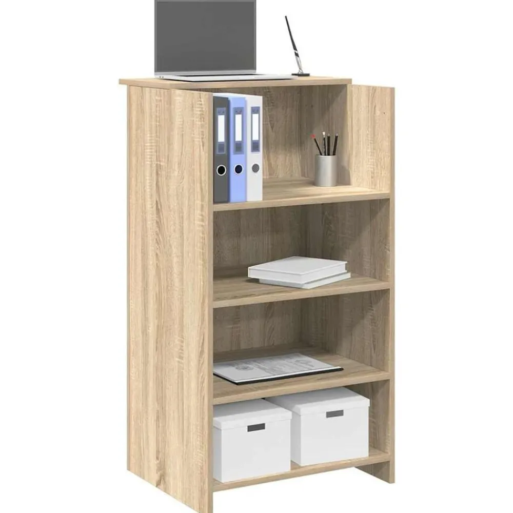 Meubles De Bureau-vidaXL Bureau de réception Chêne Sonoma 55x50x103,5 cm Bois d'ingénierie Chêne sonoma