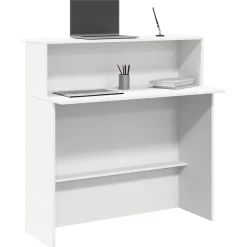 vidaXL Bureau de réception 100x50x103,5 cm Bois d'ingénierie