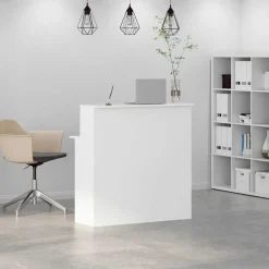 vidaXL Bureau de réception 100x50x103,5 cm Bois d'ingénierie