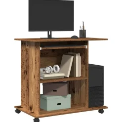 vidaXL Bureau d'ordinateur 80x50x75 cm bois d'ingénierie