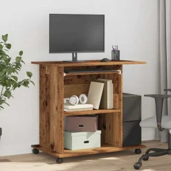 vidaXL Bureau d'ordinateur 80x50x75 cm bois d'ingénierie
