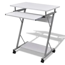 vidaXL Bureau d'ordinateur compact avec plateau à clavier