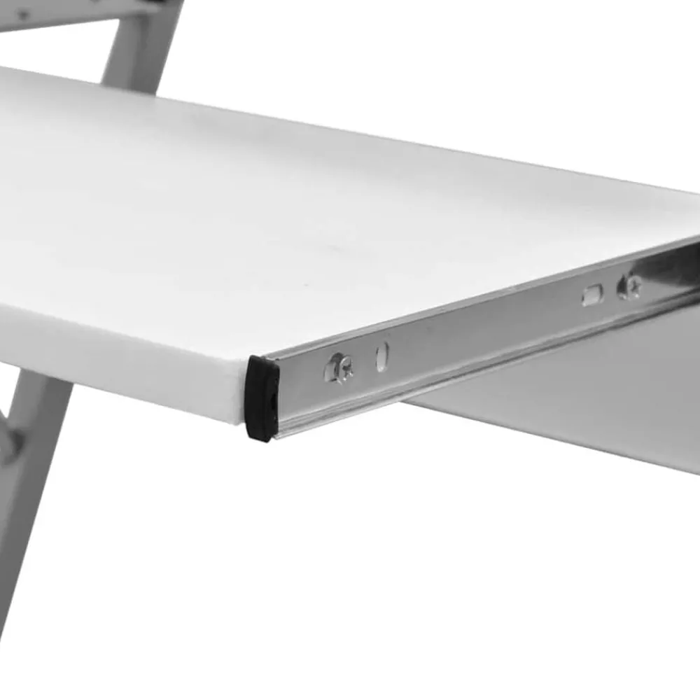 vidaXL Bureau d'ordinateur compact avec plateau à clavier