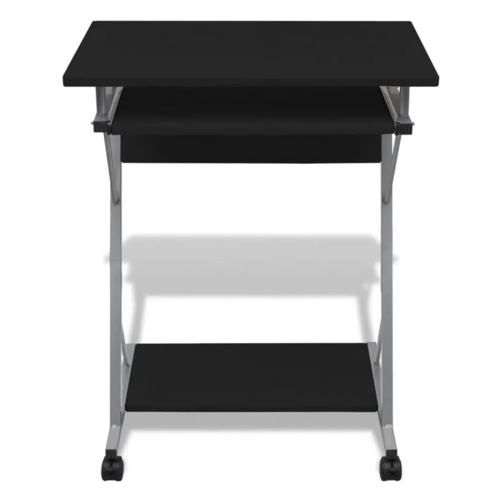vidaXL Bureau d'ordinateur compact avec plateau à clavier
